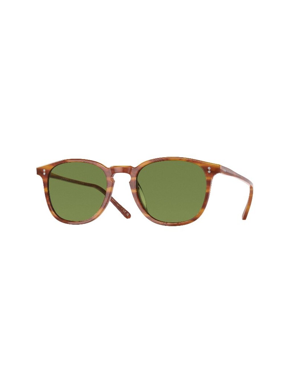 New Oliver Peoples Unisex Sunglasses Havana Aviator Green Lens Acetate Frame